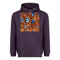 Plum patriotic popsicles seamless pattern Heavyweight Hoodie - HRA Design Shop