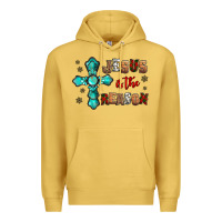 Antique Gold jesus is the reason for this season christmas Premium Hoodie - Jasminsmagicworld