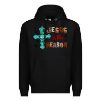 Black jesus is the reason for this season christmas Premium Hoodie - Jasminsmagicworld