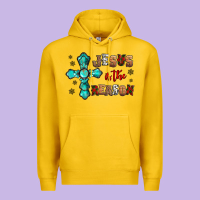Jesus Is The Reason For This Season Christmas Premium Hoodie Designed By Jasminsmagicworld