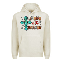 Oatmeal Heather jesus is the reason for this season christmas Premium Hoodie - Jasminsmagicworld