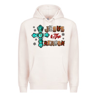 Pale Pink jesus is the reason for this season christmas Premium Hoodie - Jasminsmagicworld