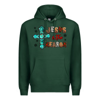 Sports Green jesus is the reason for this season christmas Premium Hoodie - Jasminsmagicworld