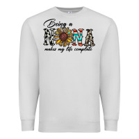 Dove Grey being nana makes my life complate Premium Sweatshirt - CowhideDigitalArt