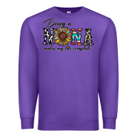 Purple being nana makes my life complate Premium Sweatshirt - CowhideDigitalArt