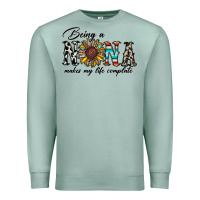 Seafoam being nana makes my life complate Premium Sweatshirt - CowhideDigitalArt