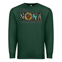 Sports Green being nana makes my life complate Premium Sweatshirt - CowhideDigitalArt
