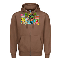 Chestnut summer teacher coffee cups Zipper Hoodie - Zillion Design Studio