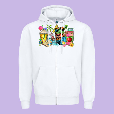 Zipper Hoodie summer teacher coffee cups