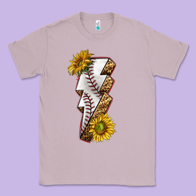 Sport Baseball  Lightning Bolt Classic Tee Designed By Texasbilliewilder