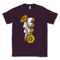 Plum sport baseball  lightning bolt Classic Tee - texasbilliewilder