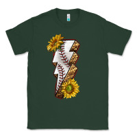 Sports Green sport baseball  lightning bolt Classic Tee - texasbilliewilder