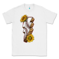 White sport baseball  lightning bolt Classic Tee - texasbilliewilder