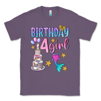 Lavender birthday girl 4 Classic Tee - BundleAndBundleShop
