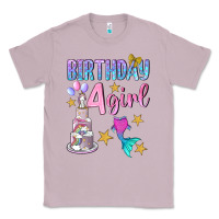 Lilac birthday girl 4 Classic Tee - BundleAndBundleShop