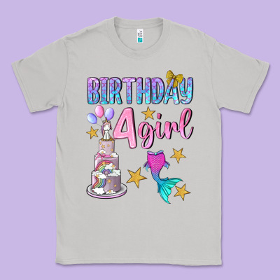 Birthday Girl 4 Classic Tee Designed By Bundleandbundleshop