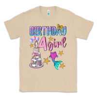 Mushroom birthday girl 4 Classic Tee - BundleAndBundleShop