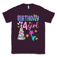 Plum birthday girl 4 Classic Tee - BundleAndBundleShop