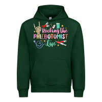 Forest Green rocking the phlebotomist life Urban Hoodie - MaliasSmallBusiness