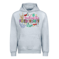 Heather Grey rocking the phlebotomist life Urban Hoodie - MaliasSmallBusiness