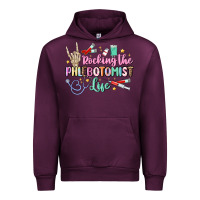 Mauve Wine rocking the phlebotomist life Urban Hoodie - MaliasSmallBusiness