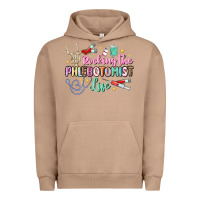 Pigment Burro rocking the phlebotomist life Urban Hoodie - MaliasSmallBusiness