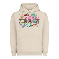 Pigment French Oak rocking the phlebotomist life Urban Hoodie - MaliasSmallBusiness