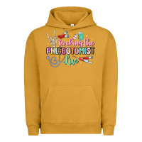 Pigment Peanut Butter rocking the phlebotomist life Urban Hoodie - MaliasSmallBusiness
