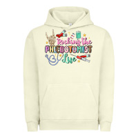Pigment Pistachio rocking the phlebotomist life Urban Hoodie - MaliasSmallBusiness
