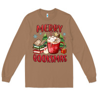 Toasted Coconut merry booksmas Long Sleeve Tee - MaliasSmallBusiness