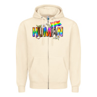 Sandshell human with daisies Zipper Hoodie - texasbilliewilder