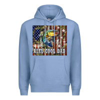 Colony Blue Western Reel Cool Dad Bass Premium Hoodie - LillyAllenDesigns