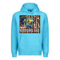 Ocean Blue Western Reel Cool Dad Bass Premium Hoodie - LillyAllenDesigns