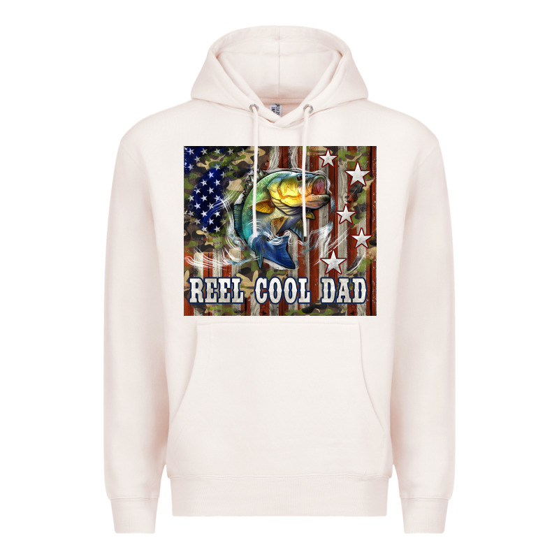 Western Reel Cool Dad Bass Premium Hoodie by LillyAllenDesigns | Teevron