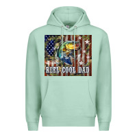 Seafoam Western Reel Cool Dad Bass Premium Hoodie - LillyAllenDesigns