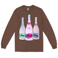 Pop Clink Fizz Champagne Bubbly Long Sleeve Tee | Teevron