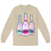 Mushroom pop clink fizz champagne bubbly Long Sleeve Tee - MaliasSmallBusiness