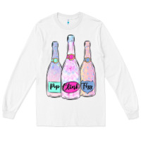 White pop clink fizz champagne bubbly Long Sleeve Tee - MaliasSmallBusiness