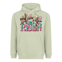 Matcha He is risen Easter Day Heavyweight Hoodie - CowGirlArtShop
