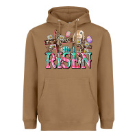 Toasted Coconut He is risen Easter Day Heavyweight Hoodie - CowGirlArtShop
