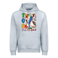 Heather Grey 100 days of school Urban Hoodie - MaliasSmallBusiness