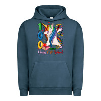 Pigment Midnight Navy 100 days of school Urban Hoodie - MaliasSmallBusiness