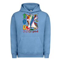 Pigment Pebble Blue 100 days of school Urban Hoodie - MaliasSmallBusiness