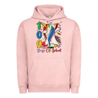 Pigment Salmon 100 days of school Urban Hoodie - MaliasSmallBusiness