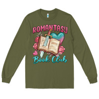 Army Green romantasy book club Long Sleeve Tee - MaliasSmallBusiness