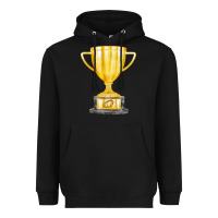 Black throphy cup Heavyweight Hoodie - FaDigitalArtStudio