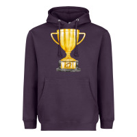 Plum throphy cup Heavyweight Hoodie - FaDigitalArtStudio