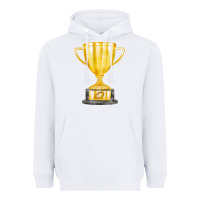 White throphy cup Heavyweight Hoodie - FaDigitalArtStudio