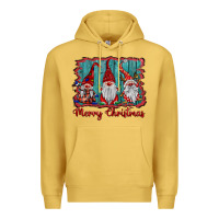 Antique Gold merry christmas gnomes Premium Hoodie - BarkalooDesign