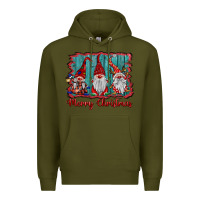 Army Green merry christmas gnomes Premium Hoodie - BarkalooDesign